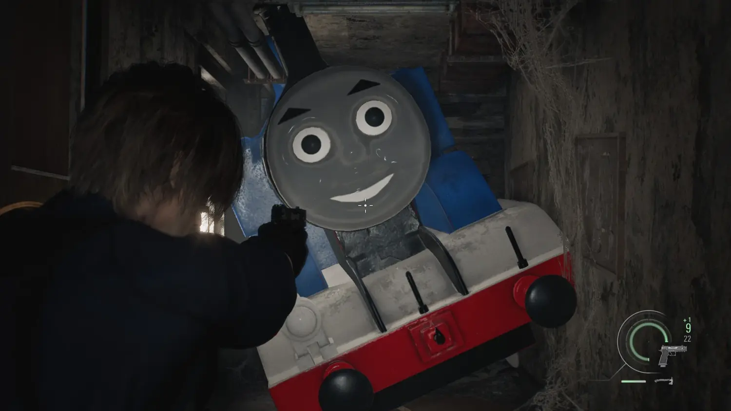 Паровозик Томас вместо пауков