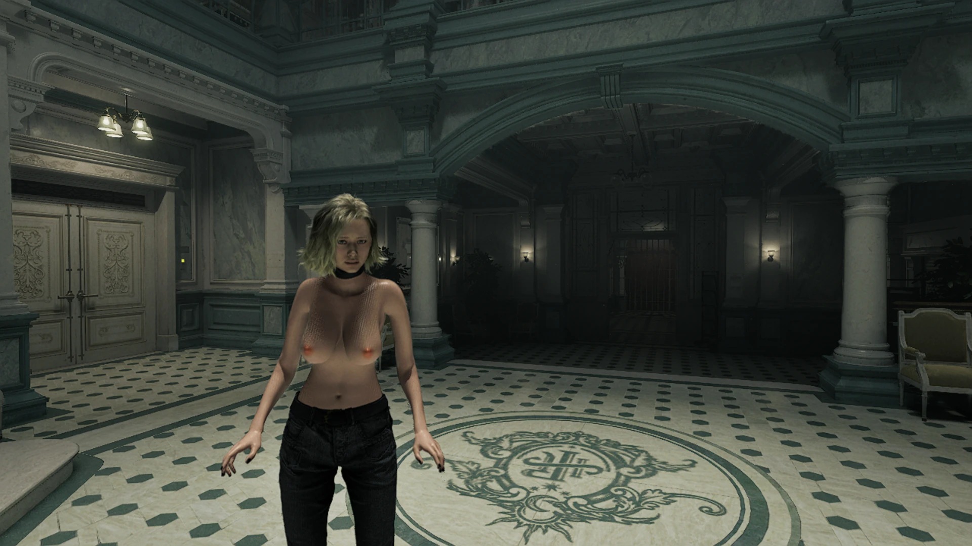 Голый верх для Грейс (+ с розовыми штанами)