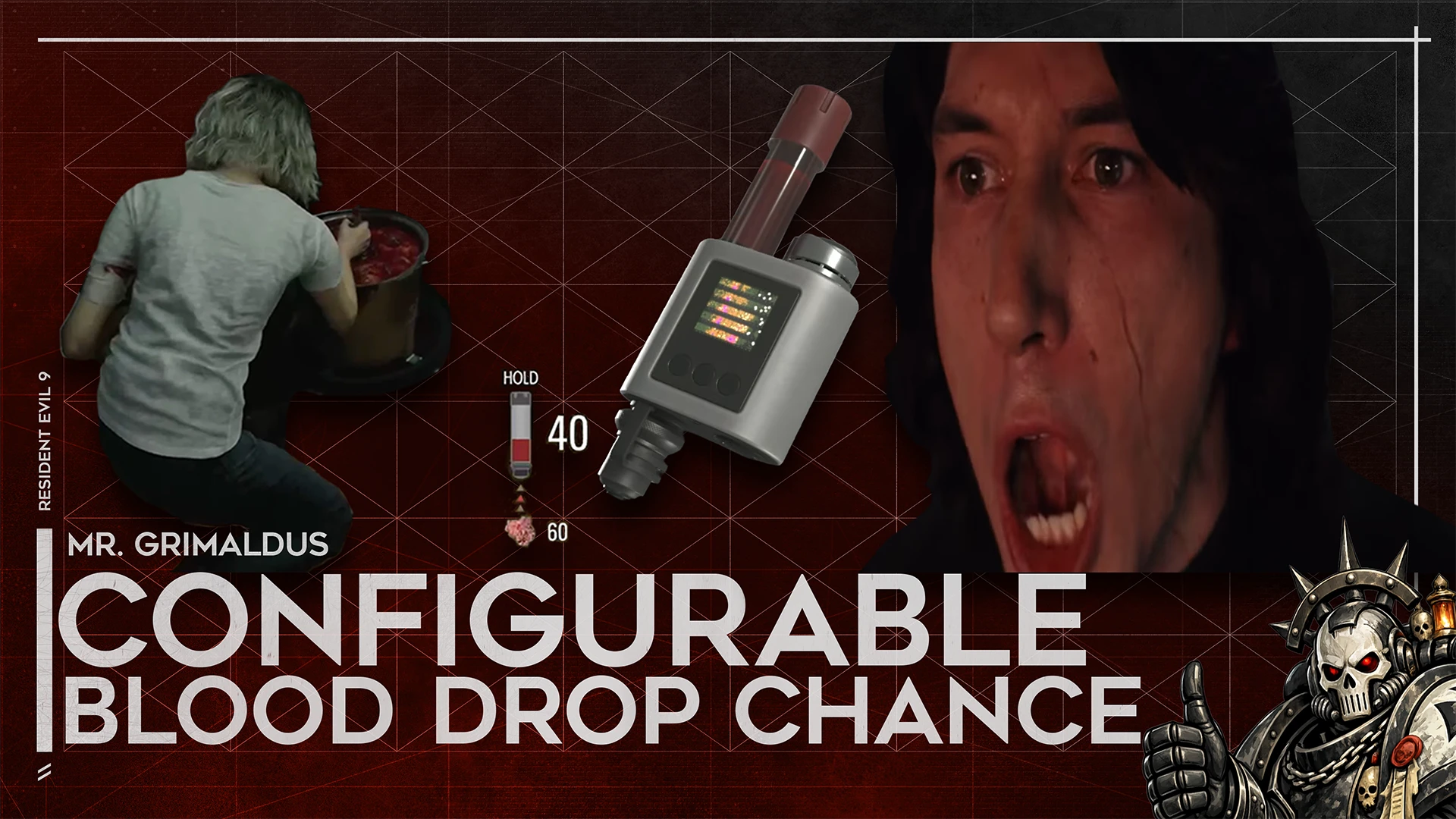 Настройка вероятности выпадения крови