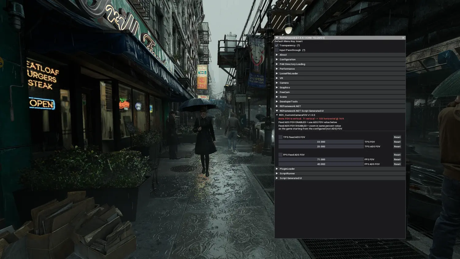 Настройка угла обзора (FOV v1.6.0)