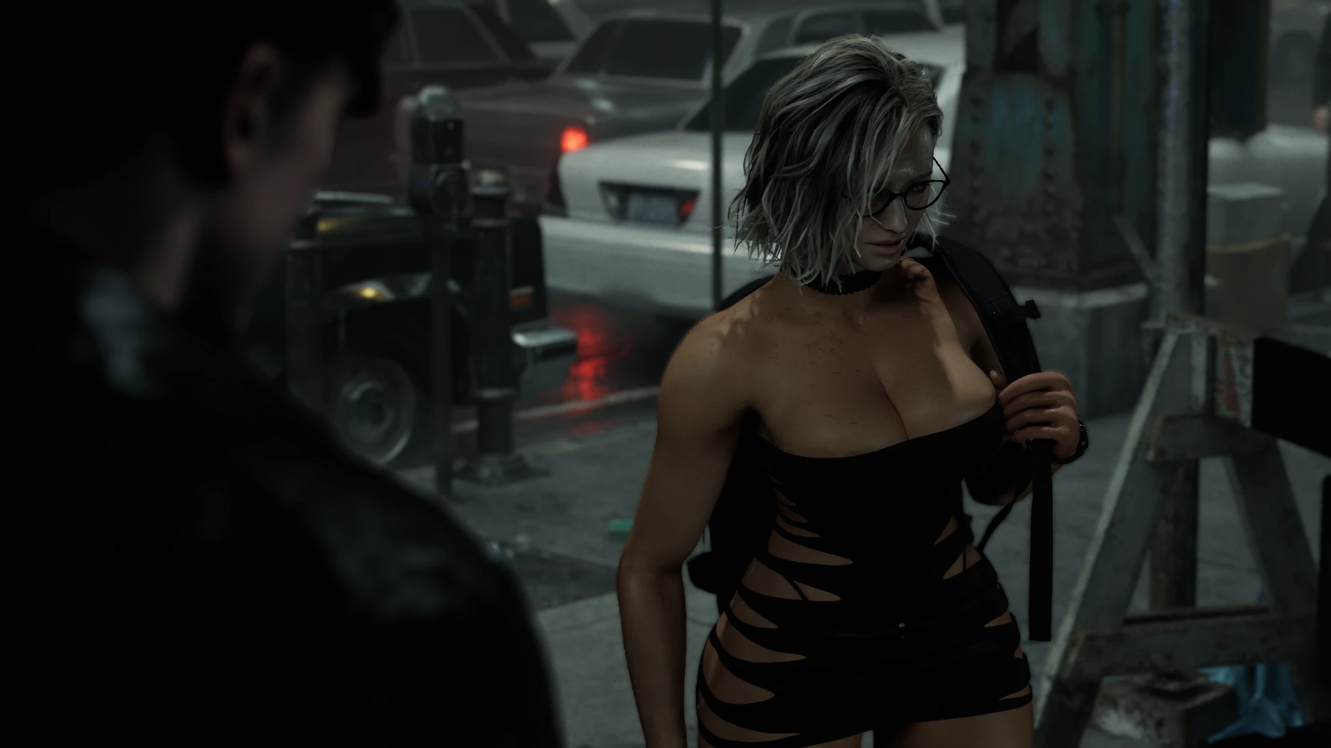 Мини-платье в сеточку для Грейс