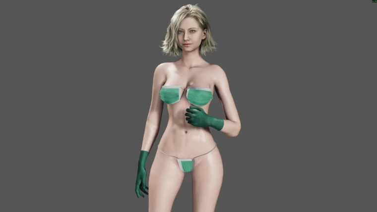 Костюм из медицинских масок вместо Noir и FBI для Грейс