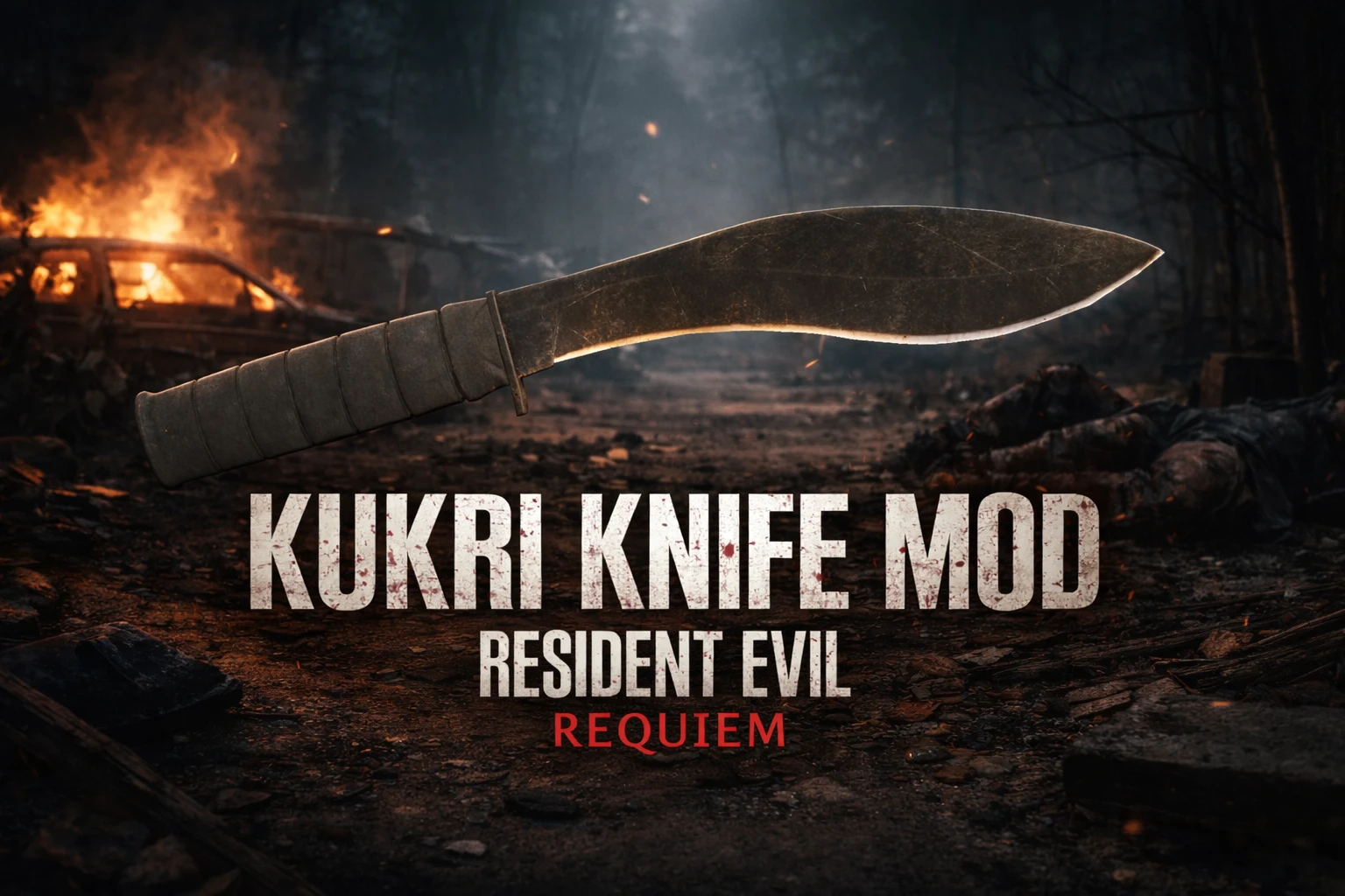 Нож Кукри вместо боевого топора Леона