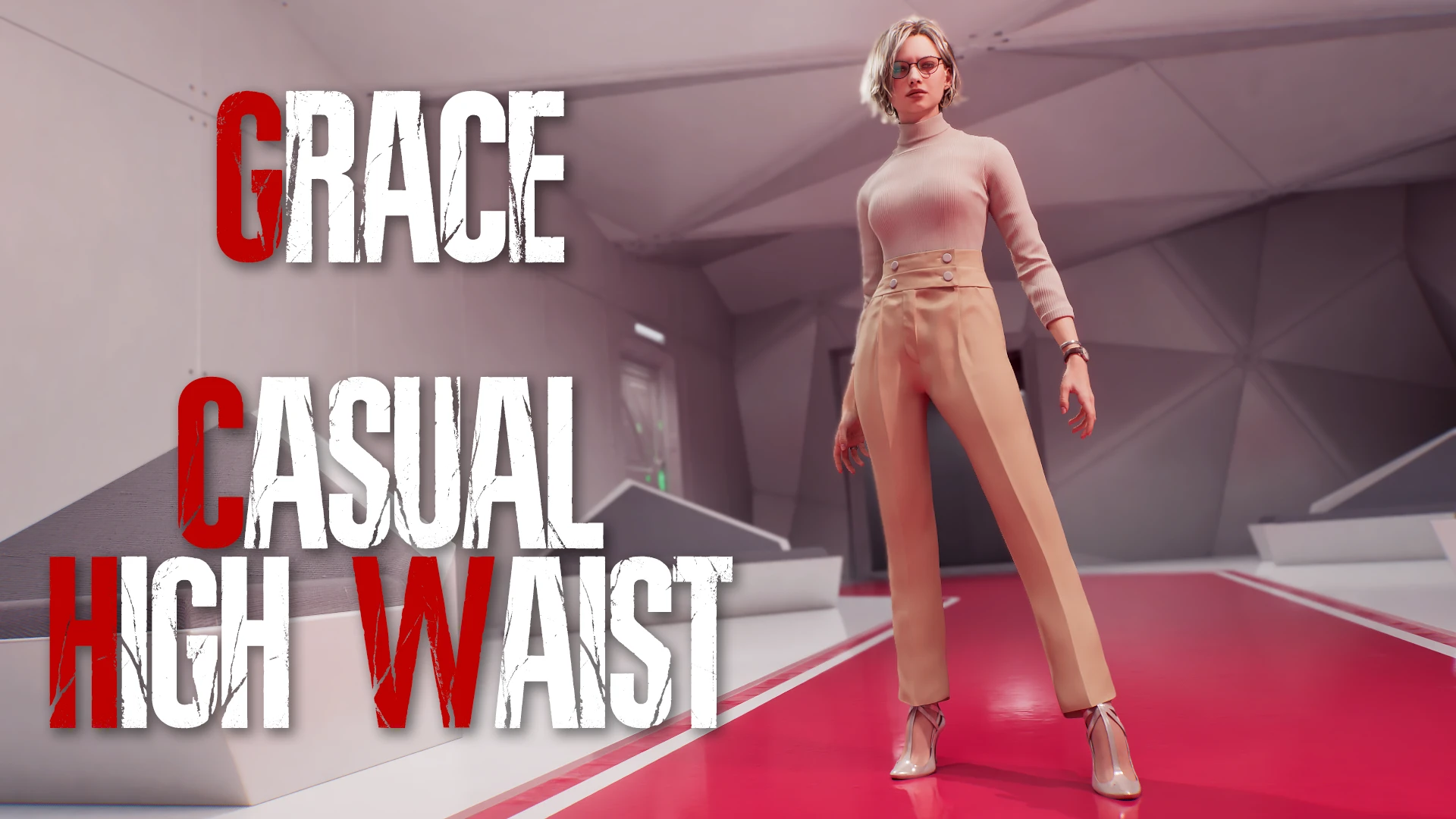 Костюм в стиле casual с высокой талией для Грейс