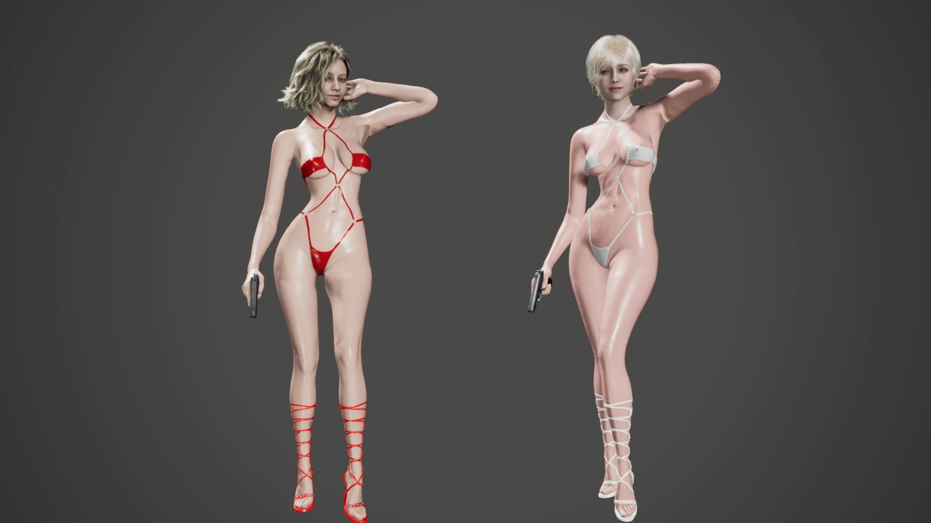 Пак Бикини для Грейс вместо костюмов Нуар и ФБР (+ образ Шерри)