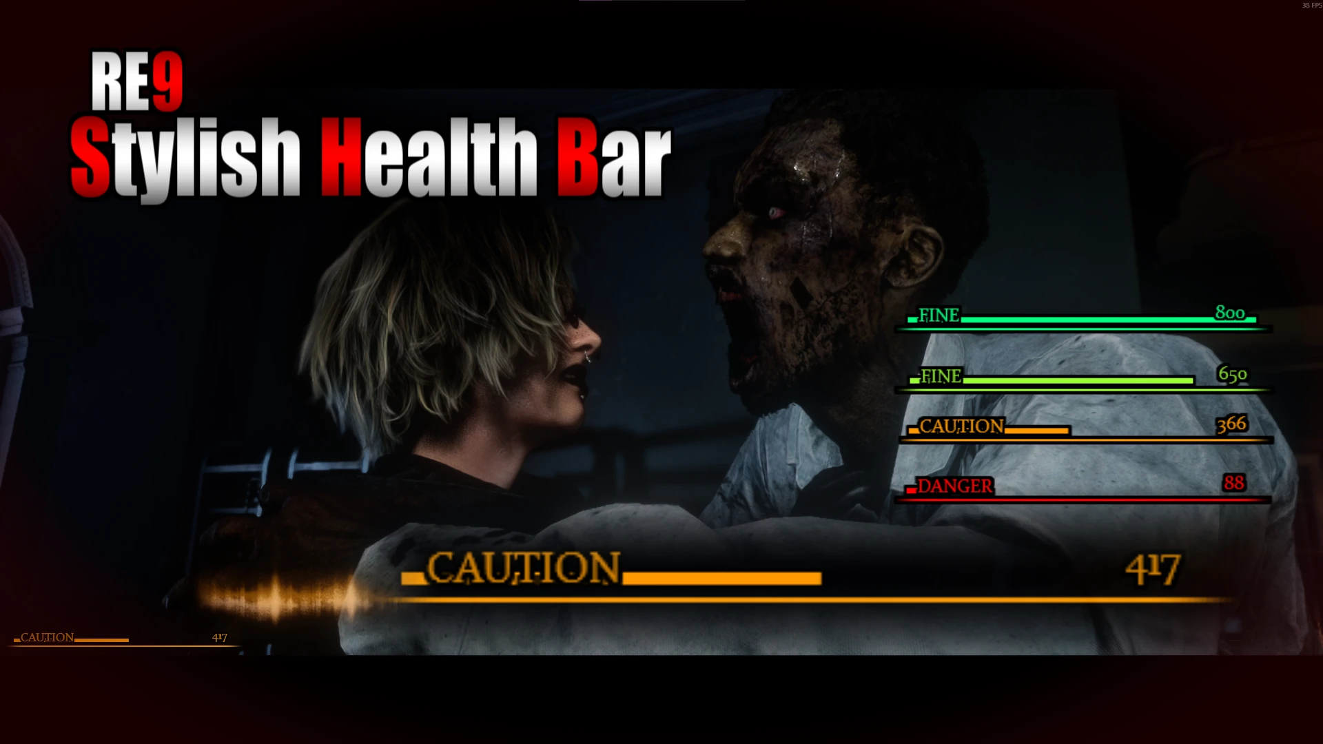 Числовой индикатор здоровья врагов