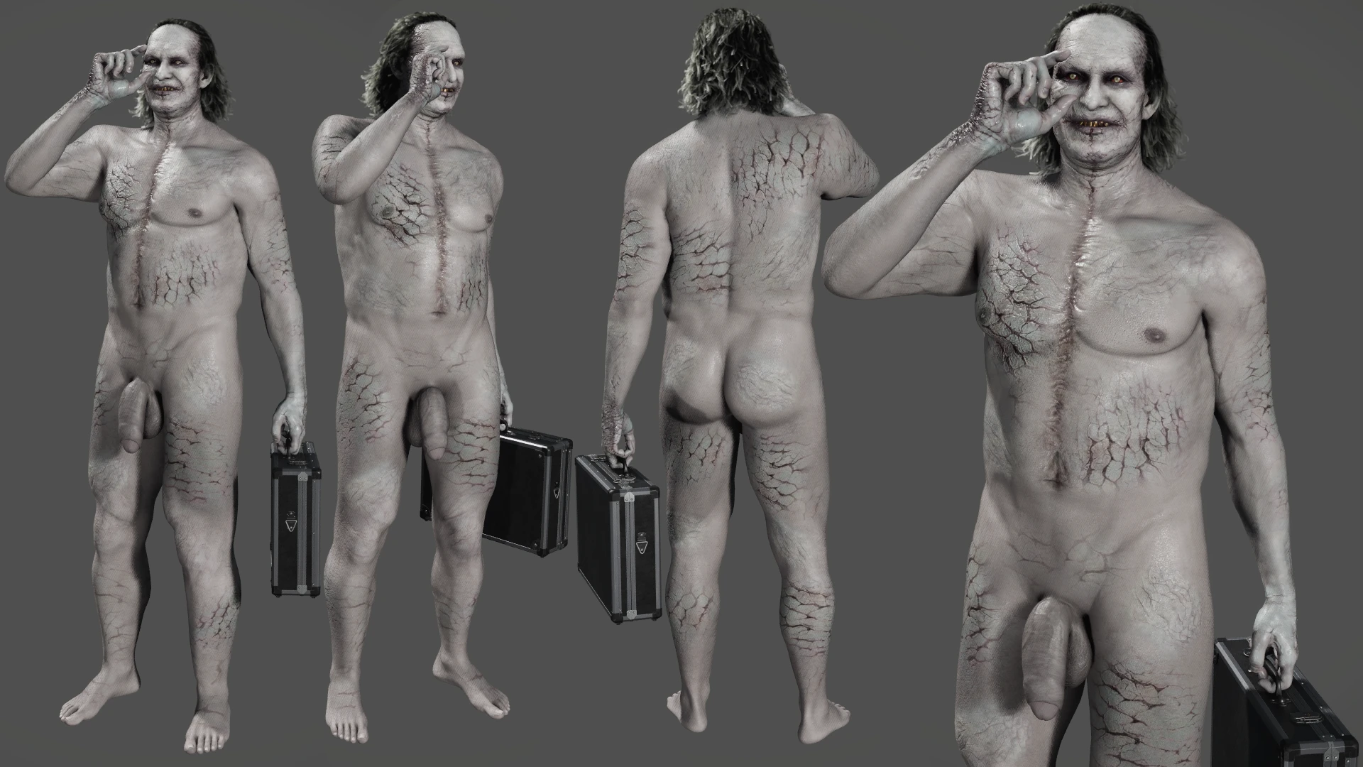 Голый Виктор Гидеон (с физикой)