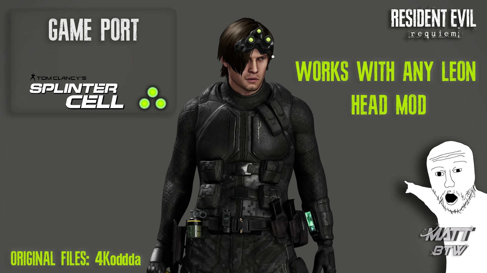 Экипировка Splinter Cell для Леона