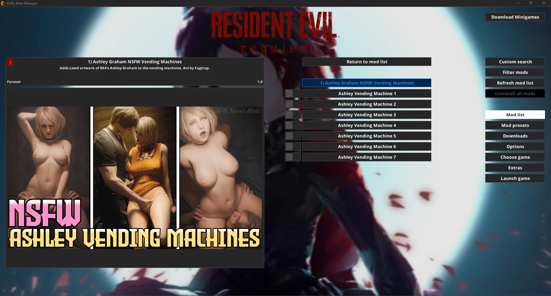 Торговые автоматы с эротическими изображениями Эшли Грэм