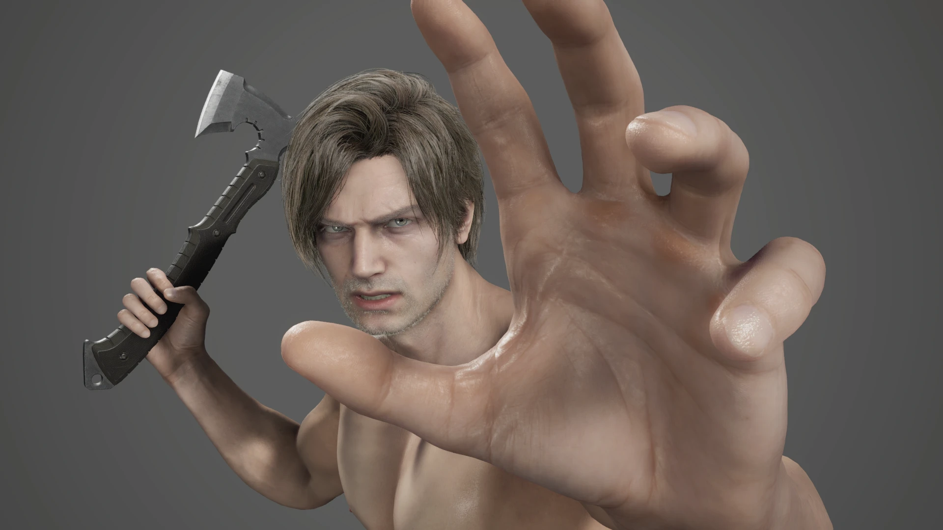 Голый Леон Кеннеди (стандартный костюм)